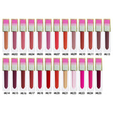 25 colors Moisturize matte glitter gradient square tube liquid lipstick