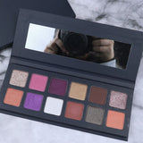 12 colors dark blue eyeshadow palette