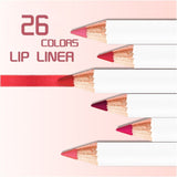 Delineador de labios de 26 colores【30PCS Envío gratis y logotipo impreso gratis】
