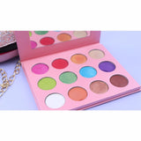 Paleta de sombras de ojos rosa de 12 colores Candy Color (50 piezas envío gratis)