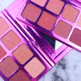 8 Colors Star Embossing Nude Blush Palette