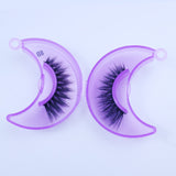 False Eyelashes 1 Pair With Purple Moon  (Mink hair)