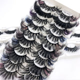 8D Eye End Colorful Fried Hair Thick Exaggerated False Eyelashes