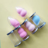 7 color gourd-shaped beauty eggs (with round clear plastic box)