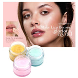 3 Geschmacksrichtungen Lippenpeeling in transparenter Tube