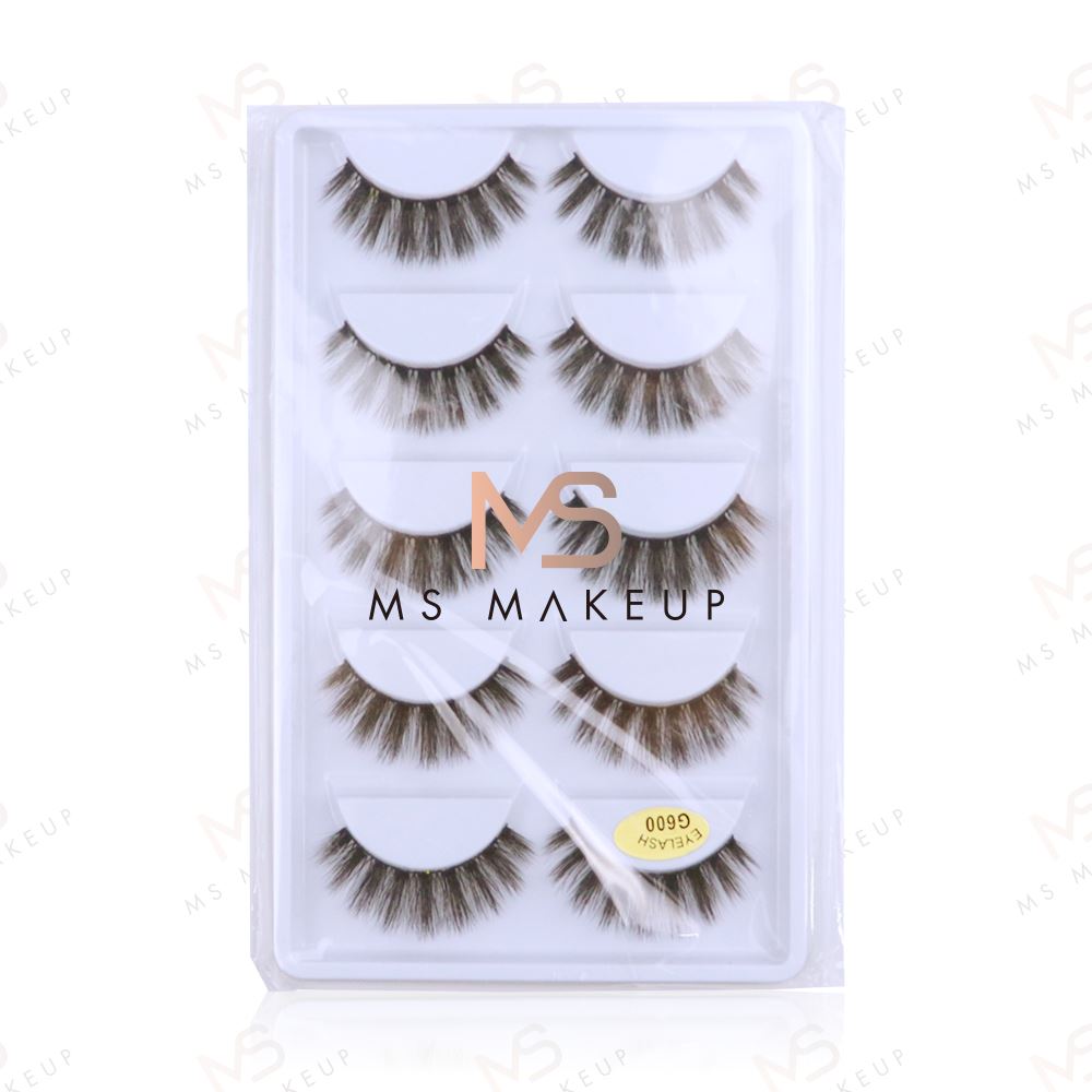 Fake Eyelashes 5 pairs Boxes (Mink Hair)