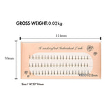 Single Cluster Three Row Natural Simulation Single False Eyelashes