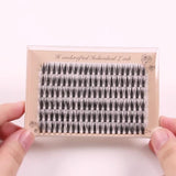 30D Six rows of mixed natural thick artificial single cluster false eyelashes