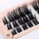 Segmented single-cluster false eyelashes naturally thick