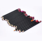 21 color black tube lip liner