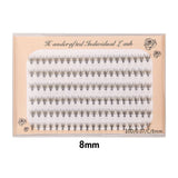 10D Six rows of mixed natural thick artificial single cluster false eyelashes