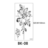 40 Kinds of Sketch Flower Tattoo Stickers