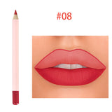 Crayon à lèvres mat 12 couleurs