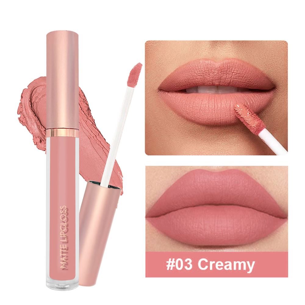 12 colors nude matte lip gloss