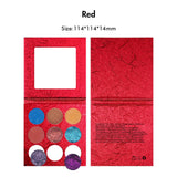 【Free Shipping】Sample Set of 169Pcs Full set of DIY Monochrome eyeshadow & Different Colors of 9 pan DIY empty Palette