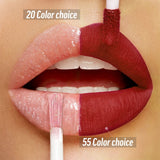 4 Colors 2 in 1 Dual Ended Liquid Matte Lip Gloss Lip Oil