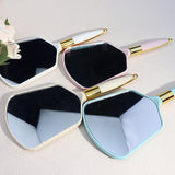 4 colors European style square hand mirror (At least 12Pcs for sale, color mixing is allowed)