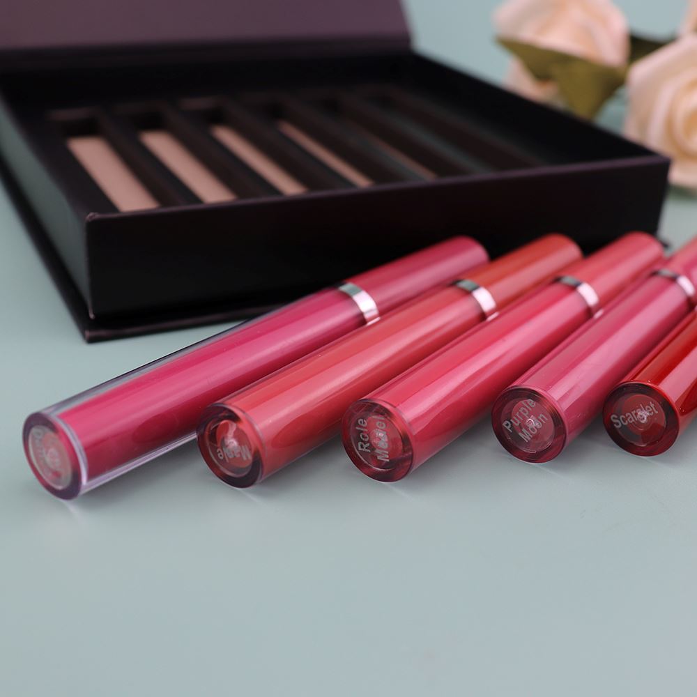 6-Color Matte Liquid Lipstick Set –