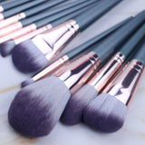 14pcs High Quality Emerald Green Makeup Brush Set