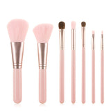 7 makeup brushes (with bag)