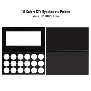 18 Colors Diy Black Eyeshadow Palette【Sample】
