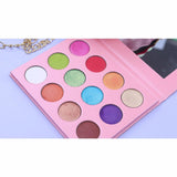 12 Colors Candy Color Pink Eyeshadow Palette（50pcs free shipping）