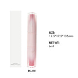 Barra de labios / brillo de labios personalizados 2 colores en 1 tubo