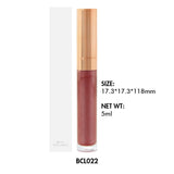 Rouge à lèvres liquide adapté aux besoins du client/tube de forme irrégulière brillant à lèvres 04