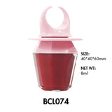 Rouge à lèvres liquide adapté aux besoins du client/tube de forme irrégulière brillant à lèvres 04