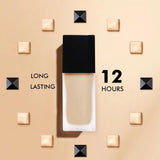 12 Colors Black Lid Square Tube Foundation - MSmakeupoem.com