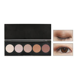 Sombra de ojos en polvo prensado Maquillaje de paleta de sombras de ojos de color desnudo