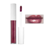 Matte Shimmer Glitter Lipgloss with White Bottle Packaging