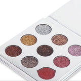 Gepresster Glitzer-LidschattenSuper Flash Bright Rainbow Diamond Pressed Glitters Eyeshadows Palette Cosmetic