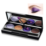 Paleta de sombras de ojos con purpurina prensada de etiqueta privada personalizada con espejo