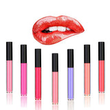 Lápices labiales líquidos de etiqueta privada sin marca de maquillaje con purpurina de color arcoíris OEM