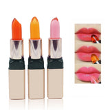 Lippen-Make-up-Kosmetik-Lippenstift mit Fruchtgeschmack und veränderten Farben