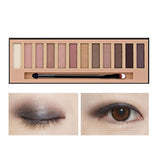 Paleta de sombras de ojos de etiqueta privada con brillo personalizado de alto pigmento