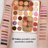Paleta de sombras de ojos de color rosa brillante de 30 colores/sombra de ojos vegana con logotipo personalizado