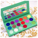 18  Colors Green Eyeshadow Palette 【50pcs】