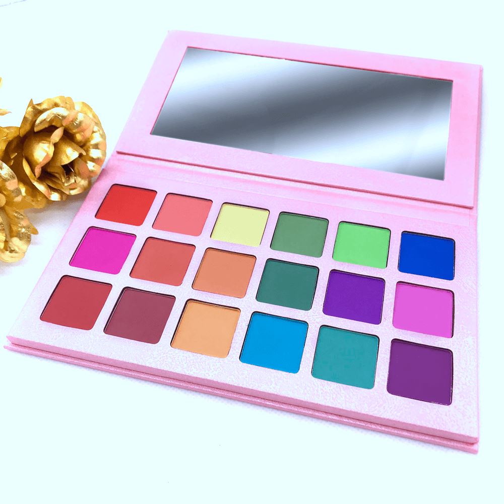 18 Colors Pink Eyeshadows Palette - MSmakeupoem.com