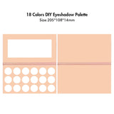 Paleta de sombras de ojos de bricolaje de 18 colores 【50 piezas】