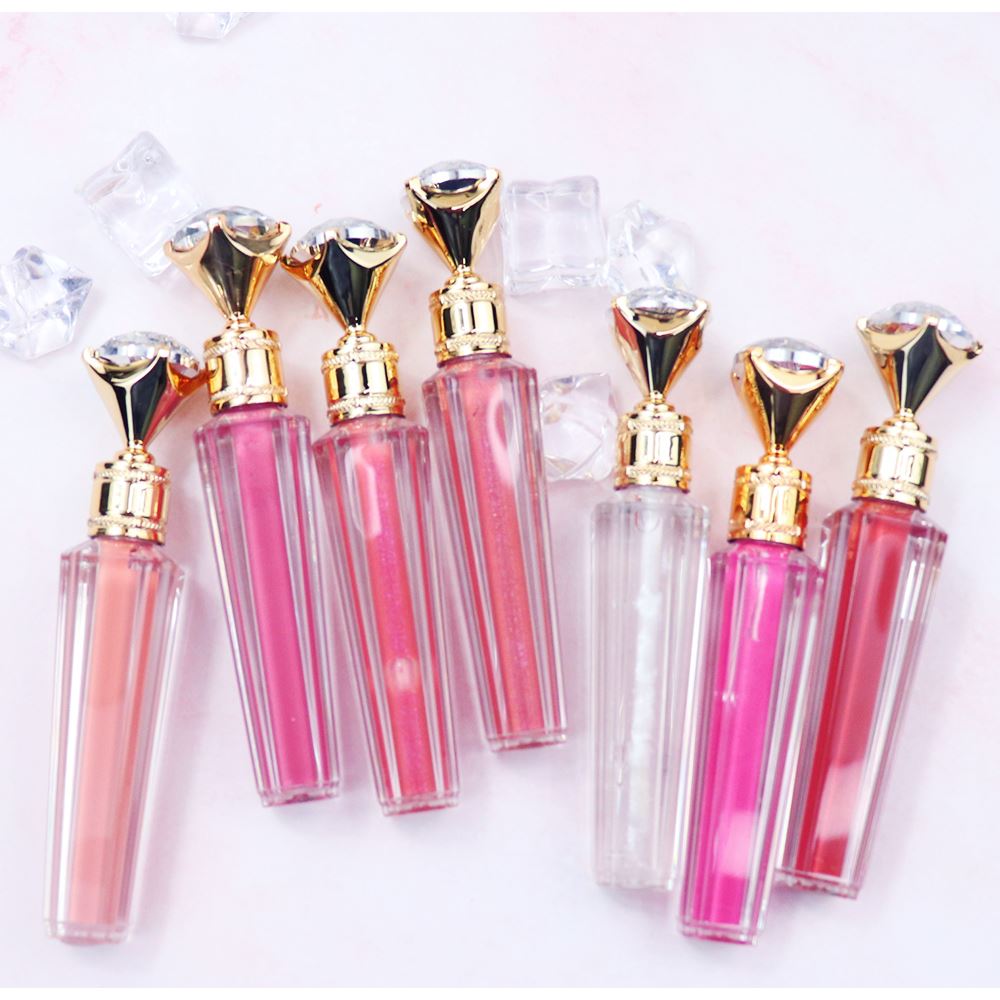 10 pack Rose Gold Bling with Rhinestones lip gloss tube – AmorixDirect