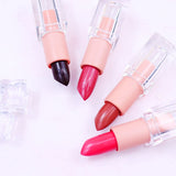 10 Color No Logo Lipsticks Matte / Crystal Square Tube Lippenstift-Anpassung