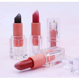 10 Color No Logo Lipsticks Matte / Crystal Square Tube Lipstick Customization