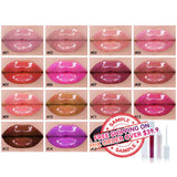 【MUESTRA】Brillo de labios de tubo cuadrado blanco de 15 colores 【Envío gratis en pedidos mixtos superiores a $39.9】