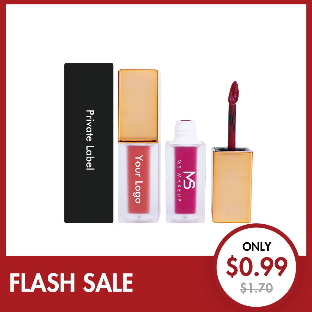 【Flash Sale $0.99 】29 Colors Gold Lid Square Tube Lipsticks