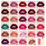 20 STÜCKE von 29 Farben Gold Lid Square Tube Lippenstifte - NIEDRIGER PREIS (FARBEN ZUFÄLLIG GESENDET)