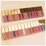 50PCS of 29 Colors Gold Lid Square Tube Lipsticks -LOW PRICE(COLORS SENT RANDOMLY)