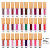 50 STÜCKE von 29 Farben Gold Lid Square Tube Lippenstifte - NIEDRIGER PREIS (FARBEN ZUFÄLLIG GESENDET)