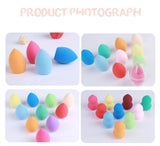 10 Colors Drop-Shaped Makeup Blender Sponge (with box) - MSmakeupoem.com